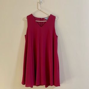 Fuchsia sleeveless dress